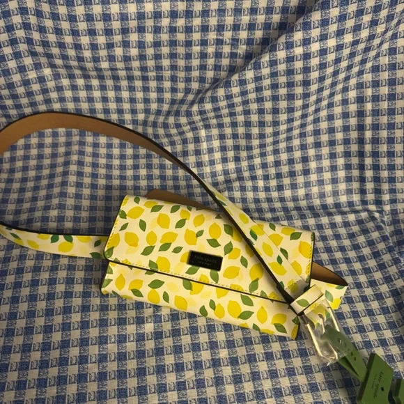 Kate Spade Yellow Lemon Print Belt Bag - Picture 3 of 5